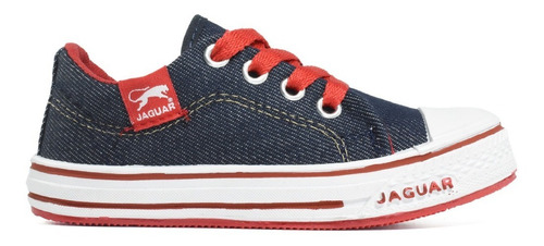 Zapatilla Jaguar Lona Niños Colegial  Urbana Con Puntera 128