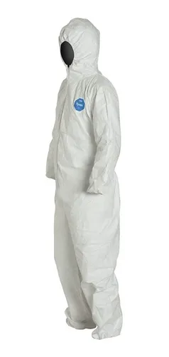 Overol Tipo Tyvek Desechable Protector Con Gorro Talla M 6pz
