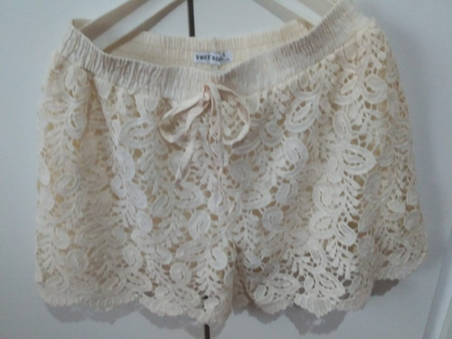 Shorts En Brocato Talle G Con Forro ( Francia) Consulte