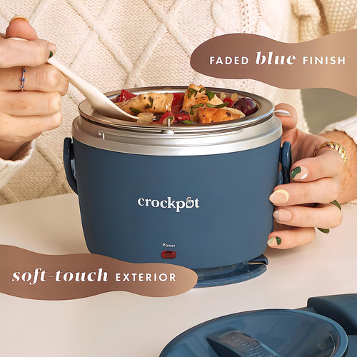 Lonchera Crockpot, Azul Pastel Portable, Capacidad 590ml