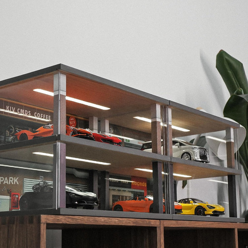 Kivcmds 1:24 Escala Modelo De Coche Vitrina Con...