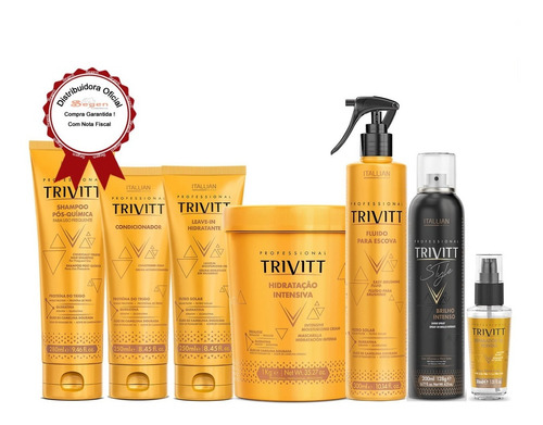 Kit Profissional Nova Trivitt 07 Produtos  Itallian Hairtech