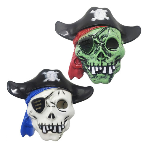 Máscara Pirata Con Cabeza De Halloween Con Calavera De Un So