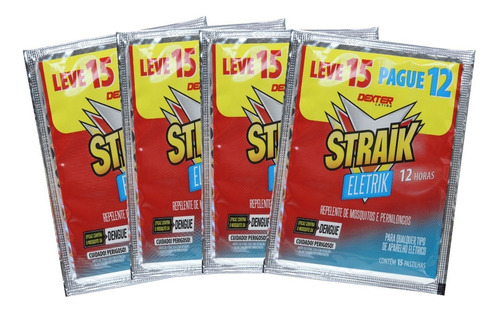 Kit C/60 Pastilha Repelente Eletrico Straik Refil Pernilongo