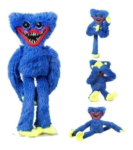 Imagem 6 de 7 de Huggy Wuggy Boneco Azul Pelucia Playtime Pop Time No Brasil