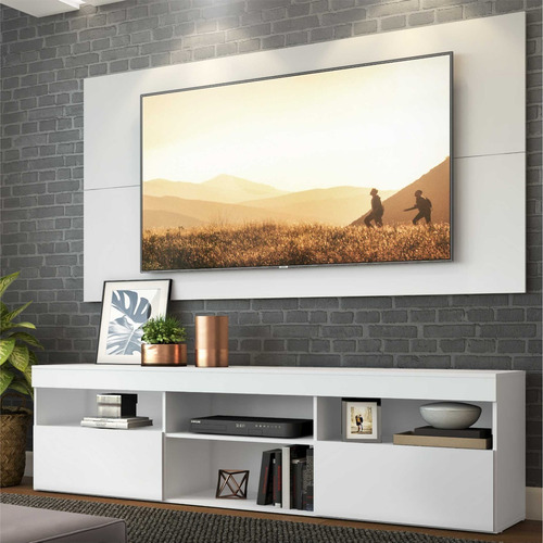 Imagen 5 de 6 de Rack Con Panel California Para Tv Hasta De 65 Pulgadas Blanc