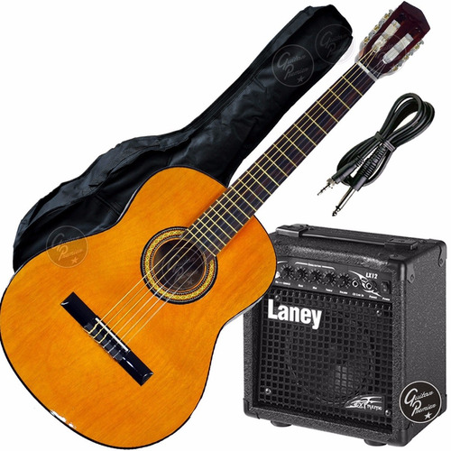 Guitarra Criolla Electroacustica + Ampli Laney + Accesorios