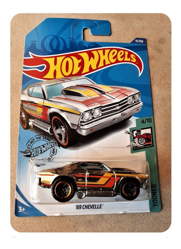 Hot Wheels '69 Chevelle Cromado Hw Tooned