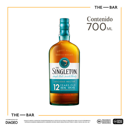 Whisky The Singleton 12 Años 700cc Malt Dufftown Escoces