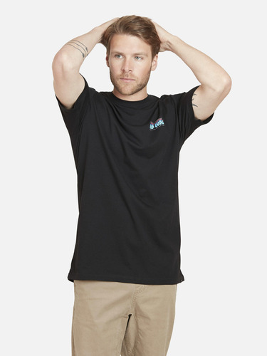 Polera Surfing Com. Hombre Negro Rip Curl