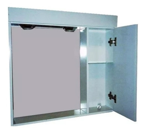 Botiquin Baño Espejo Color 57x60 Con Luz Incluye Caja