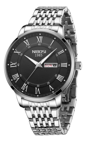 Nibosi Relojes Para Hombre Reloj De Pulsera De Acero Inoxida