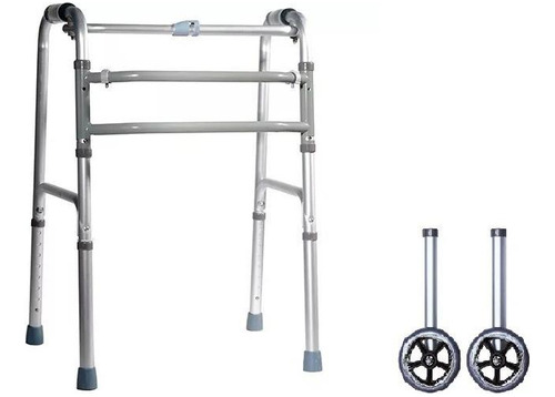 Andador Plegable Aluminio Ortopedico Anciano Tijera C/ Rueda