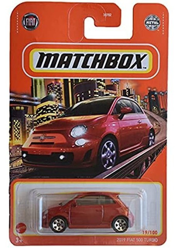 Matchbox 2019 Fiat 500 Turbo, [rojo] 19/100