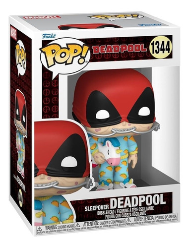 Funko Pop Sleepover Deadppool #1344 Parody Marvel Pijamada (Usado)