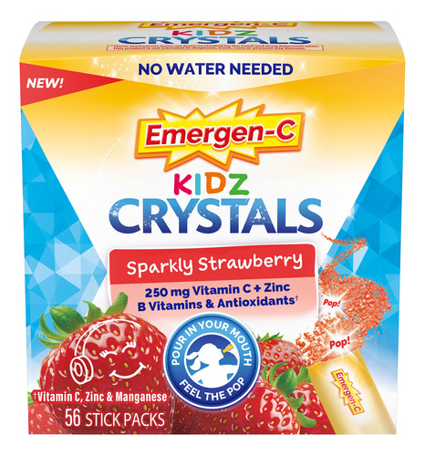 Emergen-c Kidz Crystals, Suplemento De Apoyo Inmunolgico Par