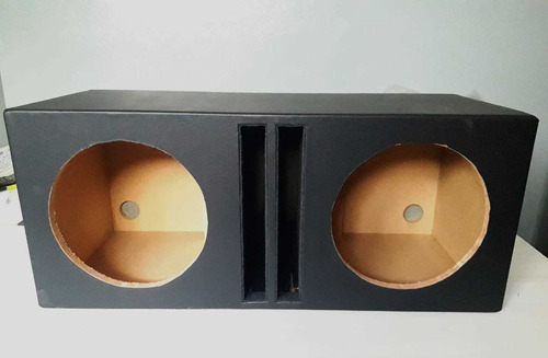 Caja Acústica Mdf Subwoofer Doble 12 Slot Port Litrada