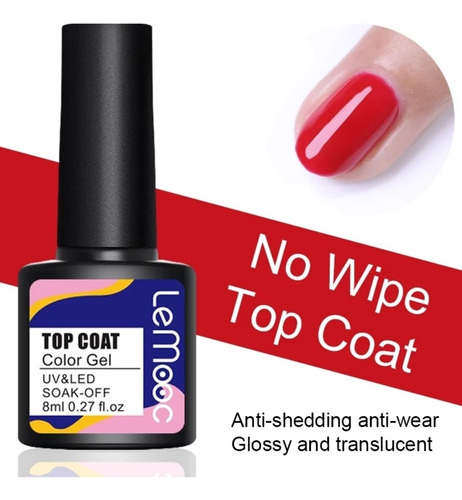 Pack Base Coat + Top Coat + Top Matt Efecto Mate Lemooc