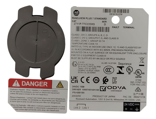 Allen Bradley 2711p-t7c22d8s Panelview Plus, Caja Abierta