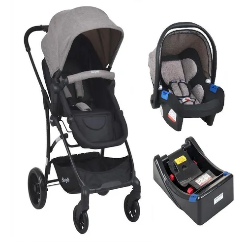 comprar Conjunto Carrinho De Bebê Convert - Cappuccino - Burigotto