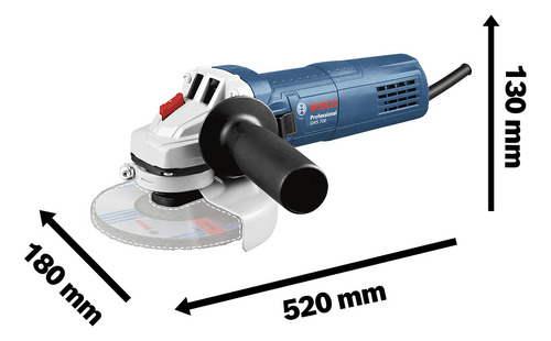 Esmeril Angular Bosch Gws 700 220v 710w Con 5 Discos