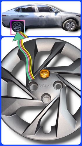 2 Tapones Rin De Acero Para Kia K3 L 2024 Pintura Original (Usado)