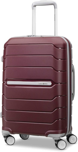 Samsonite Maleta Rígida Con Ruedas Dobles Giratorias Color Rojo