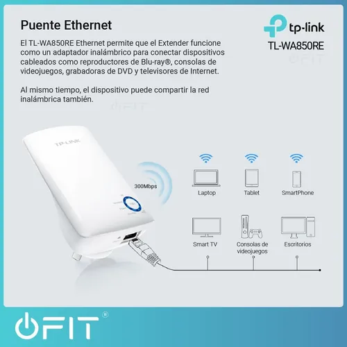 Tp link wa850re caracteristicas hotsell