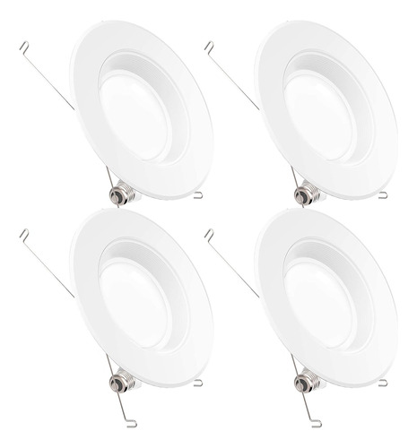 4 Pack Retrofit Led Empotrable De 6 Pulgadas, 5000k Luz...