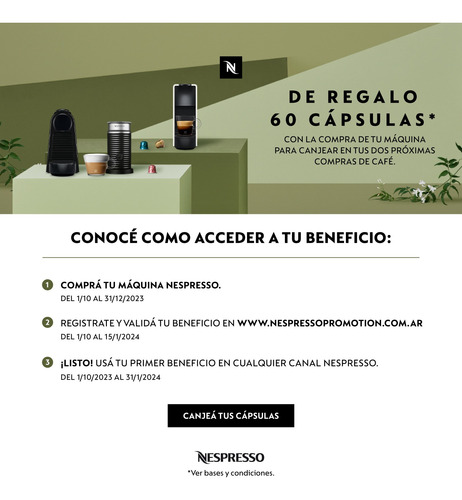 Cafetera Essenza Mini Single Black C30-ar-bk-ne2