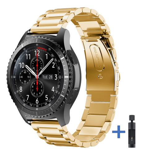 Correa Metálica Para Samsung Galaxy Watch3/gear S3 46mm 22mm
