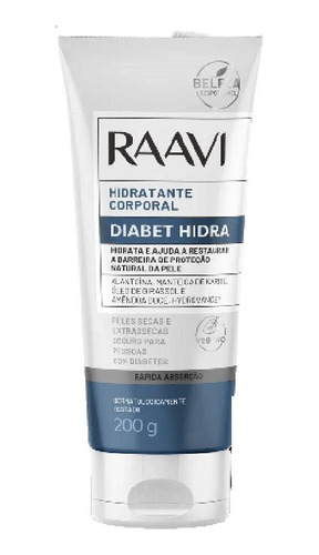 Raavi Hidratante Corporal Diabet Hidra 200g