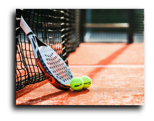 Cuadro Decorativo Canvas 50x60 Fotografia Equipo De Tenis