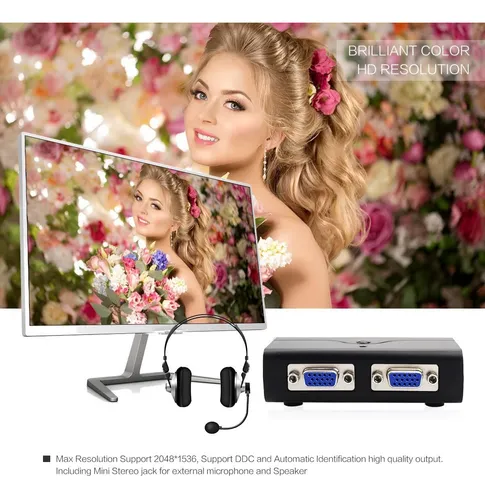Conmutador Kvm Vga / Hdmi De 2/4 Puertos