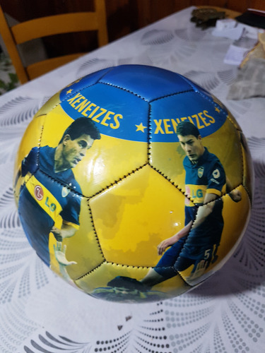Pelota Dribbling Boca Juniors Número 5 Exelente Condiciones Azul (Usado)