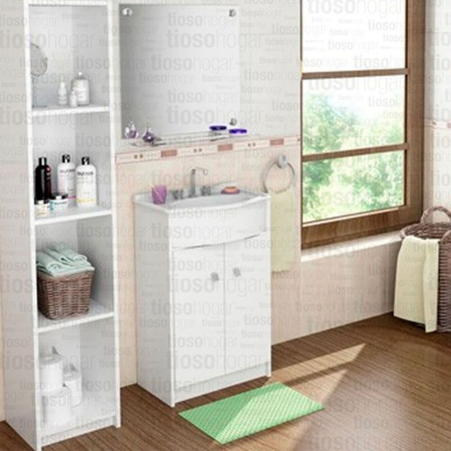 Imagen 5 de 10 de Combo Baño Mueble Grifería Sanitario Accesorios Espejo