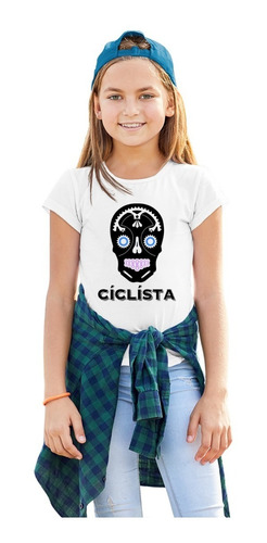  Playera De Niña Idea Regalo De Ciclismo De Montaña Tendenci