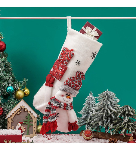 Calcetines Navideños 3d Papá Noel Reno Muñeco De Nieve