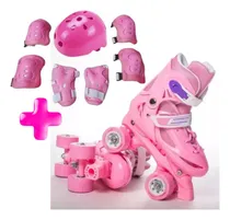 Comprar Patines Rollers 4 Ruedas Ajustables Con Kit De Protecciones