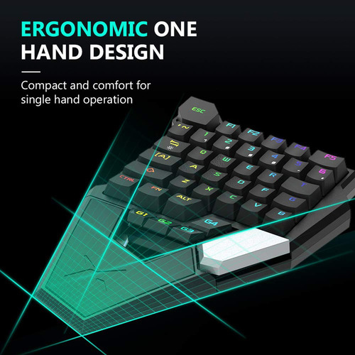 Imagen 3 de 10 de Teclado Keypad Gamer Mecánico Profesional Delux T6 / Rgb