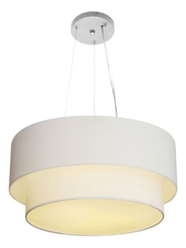 Lustre Pendente Duplo Cup Tec Md-4061 50x40 Branco 110v/220v