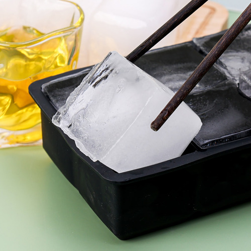 Bandeja Grande Para Cubitos De Hielo Cuadrada Con 4 Rejillas
