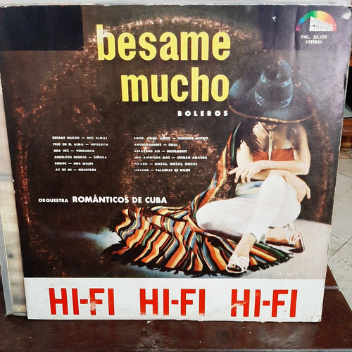 Vinilo Romanticos De Cuba  Boleros Besame Mucho M2