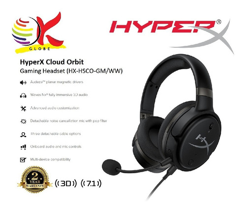 Audífono Hyperx Cloud Orbit S Audio 3d Usb- Boleta