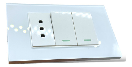 Interruptor Doble Con 1 Tomacorriente 16a Certificación Sec