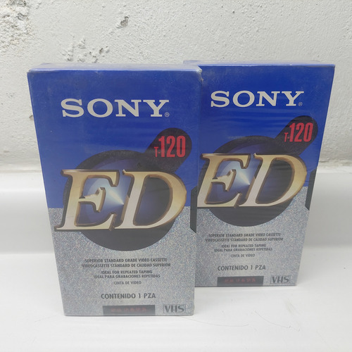 Kit De Cassette Vhs T-120 2 Piezas