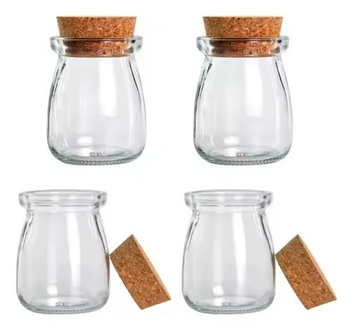 comprar 10 Potes Vidro Tampa Rolha 100ml Para Velas Aromaticas