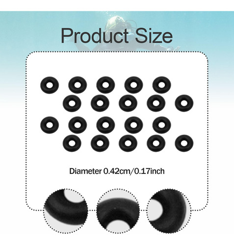Kit De Anillo De Buceo 20x, Mangueras De Buceo Anillo Negro