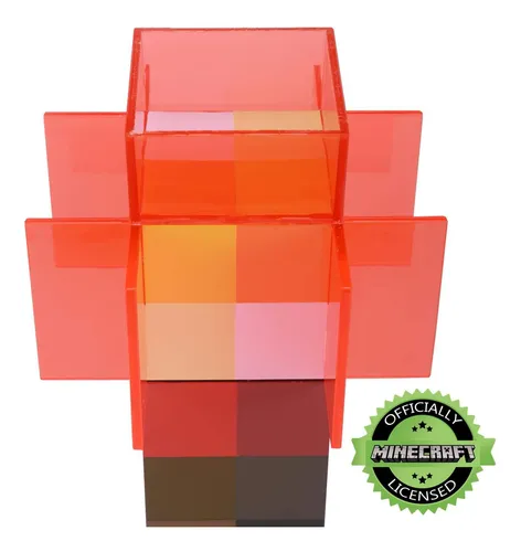 Lámpara Led Minecraft Redstone, 32 Cm, Recargable Por Usb