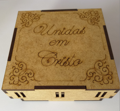 10 Caixinhas Mdf Passa Fita 14x7x7cm Personalizada